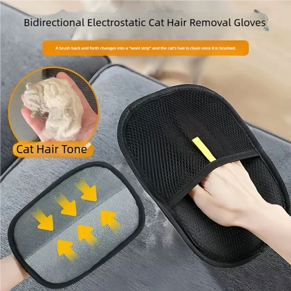 Pet Hair Remover Grooming Gloves